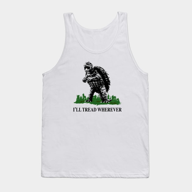 GAMERA TREADS WHEREVER Tank Top by ROBZILLA